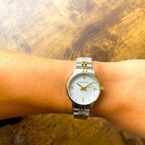 Larson & Jennings Two Toned Silver & White Gold Watch